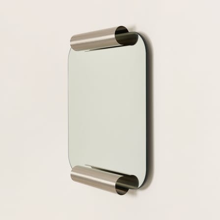 Miroir mural Roll métal / 60 x 65 cm - NOBODINOZ