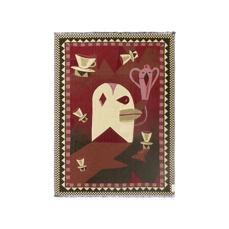 Plaid Momento JH46 tissu rouge / 180 x 130 cm - &tradition