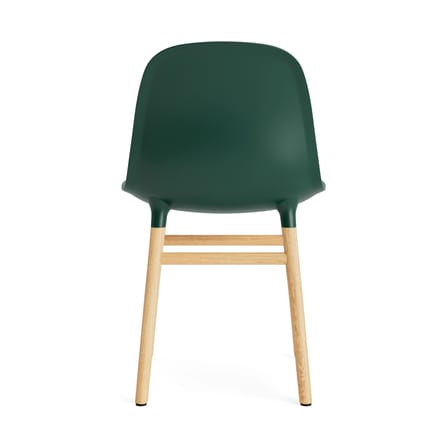 Stuhl Form plastikmaterial grün / Stuhlbeine aus Eiche - Normann Copenhagen