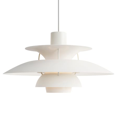 Suspension PH 5 métal blanc / Ø 50 cm - Poul Henningsen, 1958 - Louis Poulsen