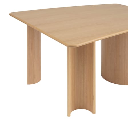 Table rectangulaire Re-Norm bois naturel / 130 x 120 cm - Muuto