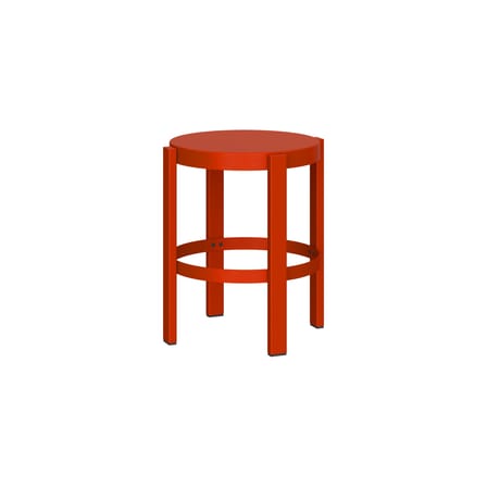 Tabouret Doon métal rouge / H 45 cm - NOO.MA