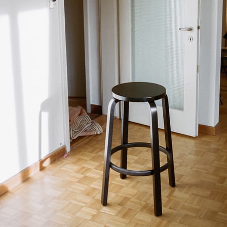 Tabouret haut 64 bois naturel / H 75 cm - Alvar Aalto, 1935 - ARTEK
