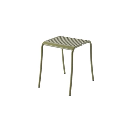 Tabouret Patio Lames métal vert / Lattes - Tolix