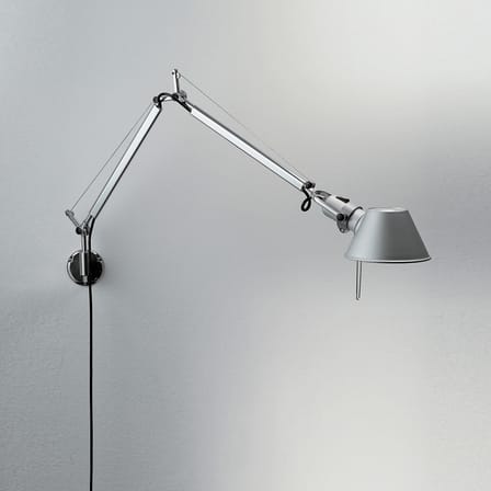 Applique Tolomeo micro Wall LED métal / Bras articulé - L 49 cm - 1987 - Artemide