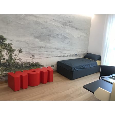 Banc Wow plastique rouge / L 147 cm - Slide