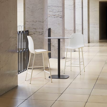 Form Bar stool plastic material black / H 65 cm - Normann Copenhagen