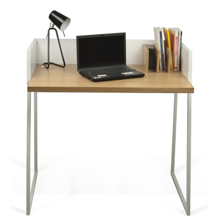 Bureau Working blanc bois naturel - POP UP HOME