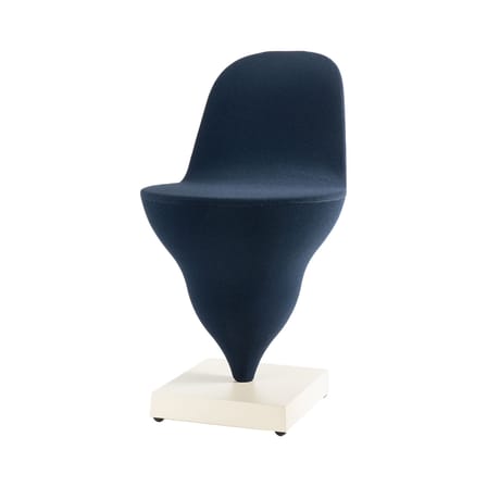 Chaise rembourrée Gelato tissu bleu - Moustache