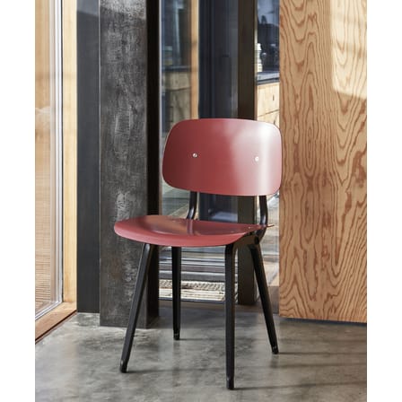 Chaise Revolt plastique rouge / Réédition 1950' - Hay