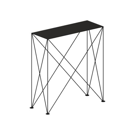 Console Light Star métal noir / L 82 x P 31 x H 91 cm - Zeus