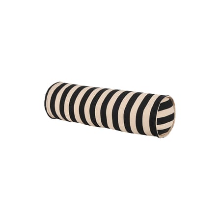 Coussin Vibes Cylinder tissu noir / Ø 16 x L 50 cm - NOBODINOZ
