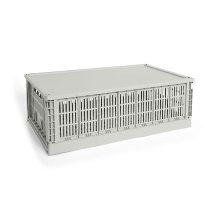 Couvercle  plastique gris / Pour panier Colour Crate X-Large 42,5 x 68,5 cm - Hay