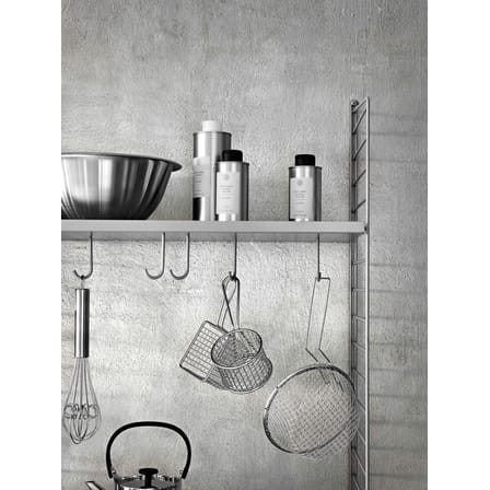 Lot de 5 crochets / Pour étagères en métal perforé - String Furniture