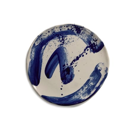 Dessertteller Sophia keramik blau / Set von 4 - Ø 22 cm - handbemalt - Serax
