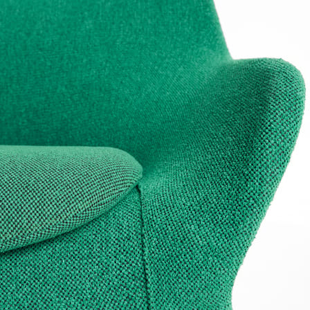 Fauteuil lounge O2 tissu vert - Hay