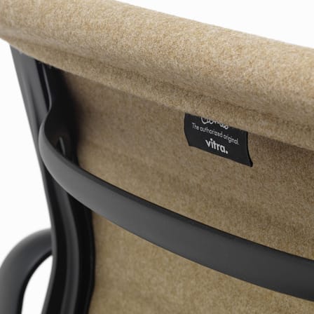 Fauteuil pivotant Aluminium Chair EA 132 tissu beige / Eames, 1958 - Vitra
