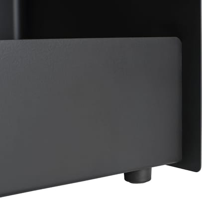Folded Tall Trolley on wheels metal black / Open - H 83.7 cm - Muuto