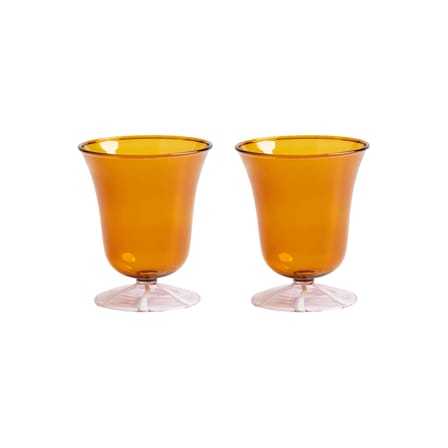 Eve Glass glass orange / Set of 2 - 20 cl - & klevering