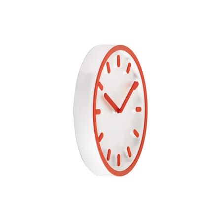 Horloge murale Tempo plastique orange / Naoto Fukasawa, 2013 - Magis