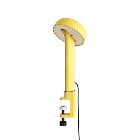 Lampe de table NOD LED métal jaune / Base serre-joint  / H 34 cm - TIPTOE