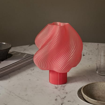 Lampe sans fil rechargeable Soft Serve rose - CRÈME ATELIER