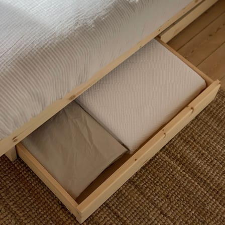 Lit double Kanso / Pour matelas 180 x 200 cm - 4 tiroirs - KARUP