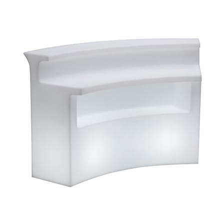 Break Bar Luminous bar plastic material white / L 175 cm - Slide