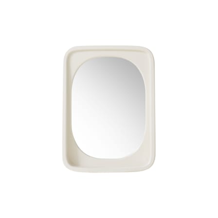 Miroir mural Curve bois blanc / 52 x 71 cm - HK LIVING