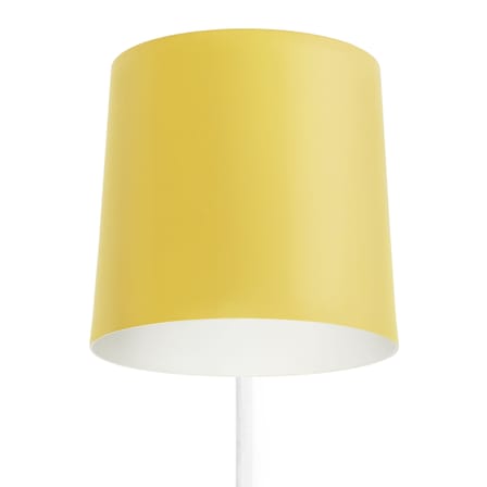 Wandleuchte mit Stromkabel Rise metall gelb holz natur / schwenkbar - Normann Copenhagen