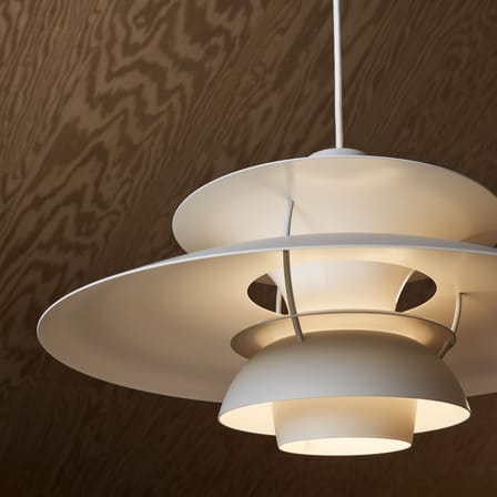 Suspension PH 5 métal gris / Ø 50 cm - Poul Henningsen, 1958 - Louis Poulsen