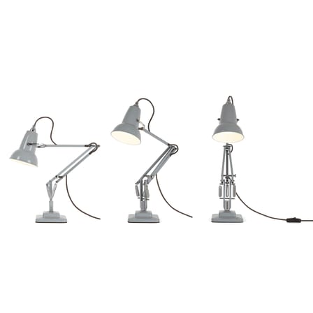 Original 1227 Mini Table lamp metal grey 2 articulated arms - H max 50 cm - Anglepoise