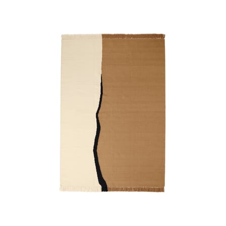 Tapis Soil tissu beige / Kelim tissé main - 170 x 240 cm - Ferm Living