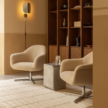 Tapis Tile beige / 170 x 240 cm - Tissé à la main - Audo Copenhagen