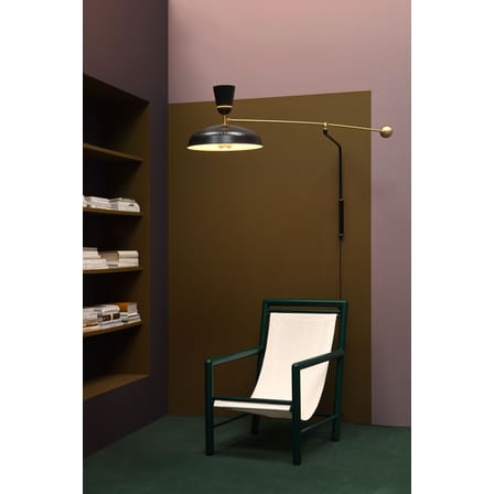 Applique avec prise G1 métal beige / Réédition 1951, Pierre Guariche - L 115 cm - SAMMODE STUDIO
