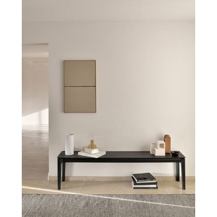 Banc Bok bois noir / L 166 cm - Chêne massif - Ethnicraft