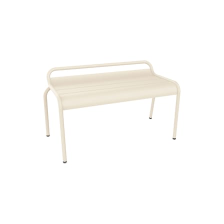 Banc empilable Luxembourg métal beige / Compact - 2 places / L 90 cm - Fermob