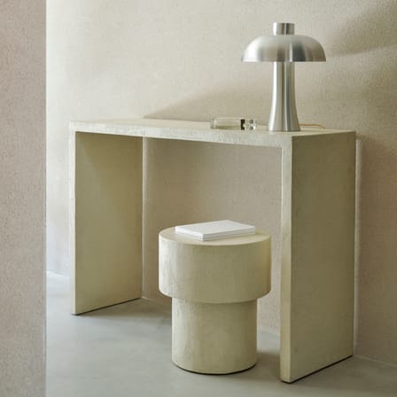 Beistelltisch Elements corian weiß / Ø 41 x H 47 cm - Mikrozement - Ethnicraft