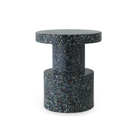 Sgabello Bit materiale plastico multicolore / Tavolo d'appoggio - Plastica 100% riciclata / Ø 36 cm - Normann Copenhagen