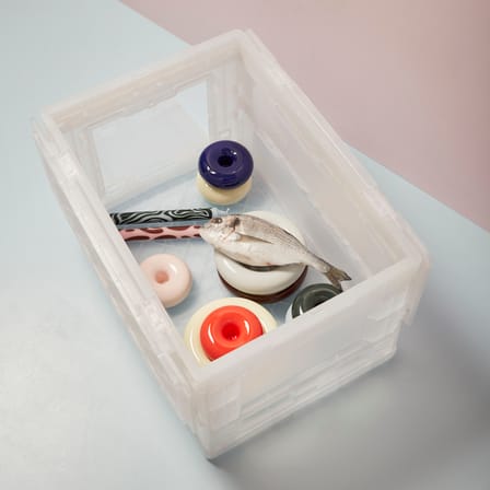 Boîte Blox Small plastique transparent / 36 x 26 x H 28,5 cm - STUDIO ABOUT