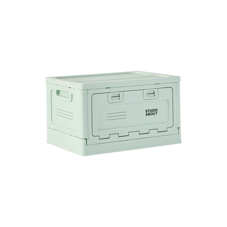 Boîte Box Medium plastique vert / 40 x 29 x H 23,7 cm - Empilable - STUDIO ABOUT