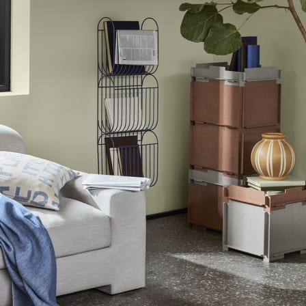 Boîte empilable Stacie bois marron / 44 x 34 x H 28 cm - MDF - BROSTE COPENHAGEN