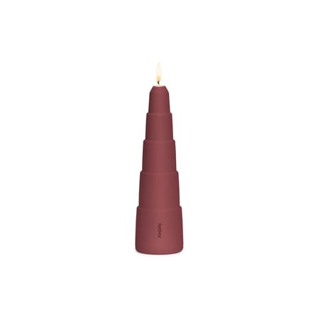 Bougeoir Spire métal rouge Step / H 26 cm - Fatboy