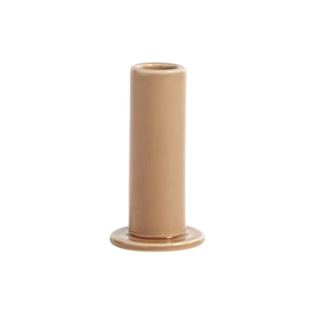 Bougeoir Tube Medium céramique orange / H 10 cm - Hay