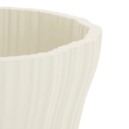 Cache-pot Corteza Large plastique blanc / 64 x 70 cm x H 36 cm - Kartell