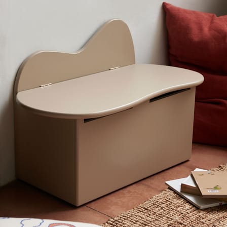 Banc Slope / Coffre - L 75 - Bois beige - Ferm Living