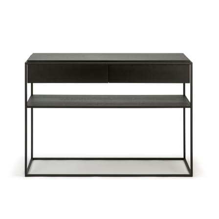 Console Monolit bois noir / L 122 cm / 2 tiroirs - Ethnicraft