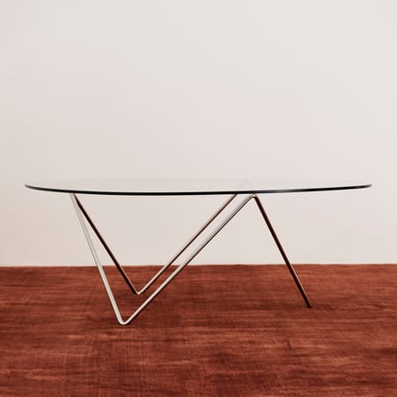 Couchtisch Pedrera glas transparent / 106 x 86 cm - Neuauflage 1955 - Gubi