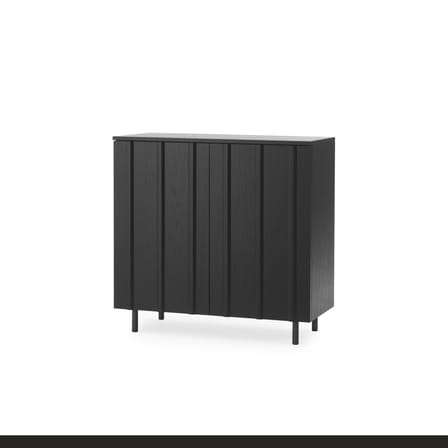Rib Dresser wood black / L 98.5 x H 96.5 cm - Normann Copenhagen