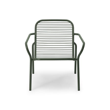 Fauteuil bas empilable Vig Lounge métal vert - Normann Copenhagen